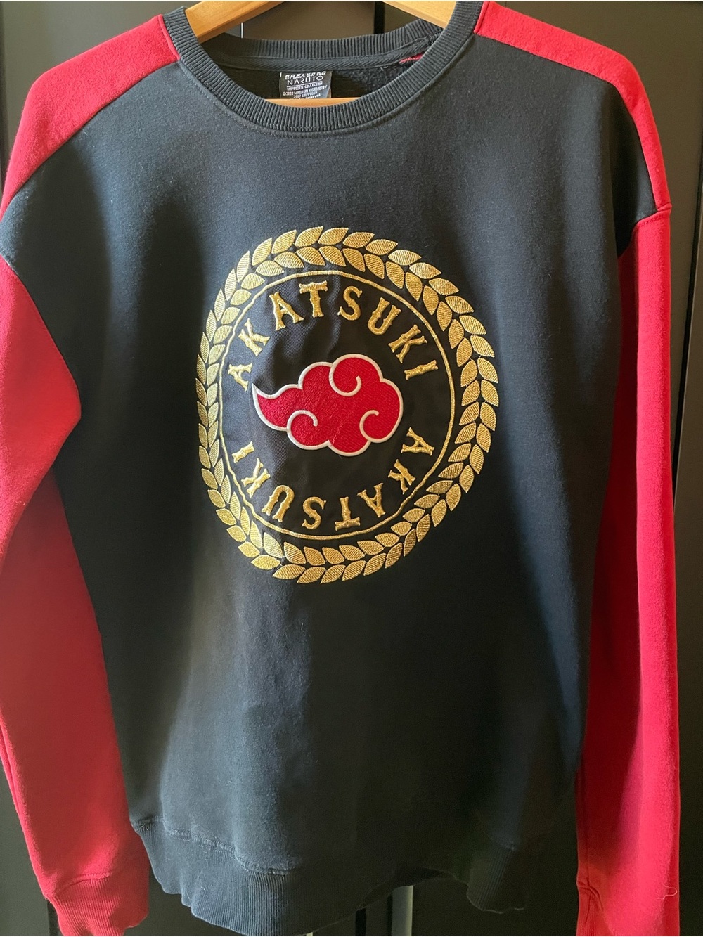 Naruto Shippuden Akatsuki Crest Crewneck sweater- sold out on Box Lunch